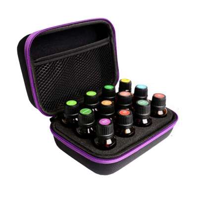 Hard Shell Traveling 12 pcs 15ml Roller Holder Carrying Organizer Storage Essential Oil EVA Case