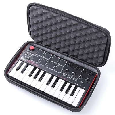 Shockproof Hard Shell Storage Bag  Foam Protective Keyboard EVA Travel Carrying Case for Akai 25 keys Keyboard mpk mini mk2