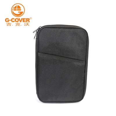 Nylon Custom Zipper Case Documents Holder Organizer  Travel Passport Wallet