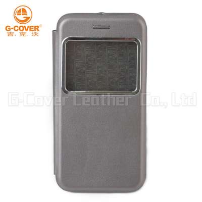 Mobile accessories PU cell phone display case useful wallet case for htc