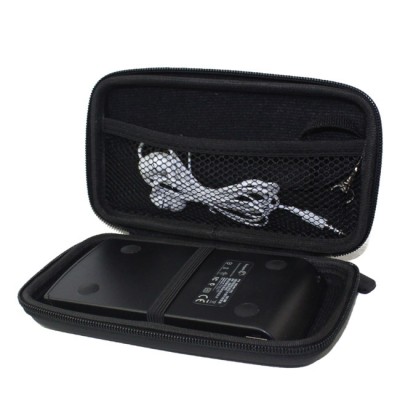 Portable Coffee Color PU EVA storage case for 2.5" Hard disk drive