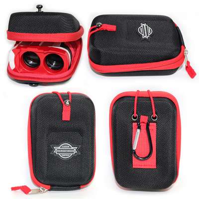 Eco-Friendly Durable Nylon Custom Sport Laser Golf Range finder Zipper Hard Shell EVA Carrying Case for Rangefinder