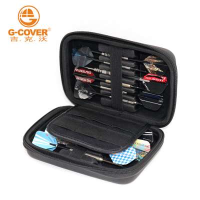 Factory Wholesale  Carrying Store 12 pcs Darts Flights, Steel tips, Shafts EVA Black Dart Wallet Dart Case